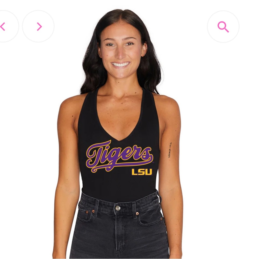 LSU Black Bodysuit